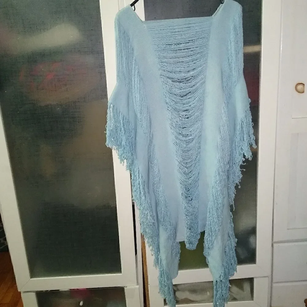 Beach cover BOHO baby blue
